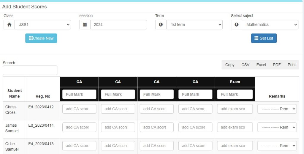 Adding CA and Exam Scores, Upgraded.